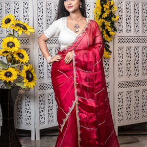 Jimichu Double Border Sharee