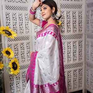 Banaras Mina Silk Saree